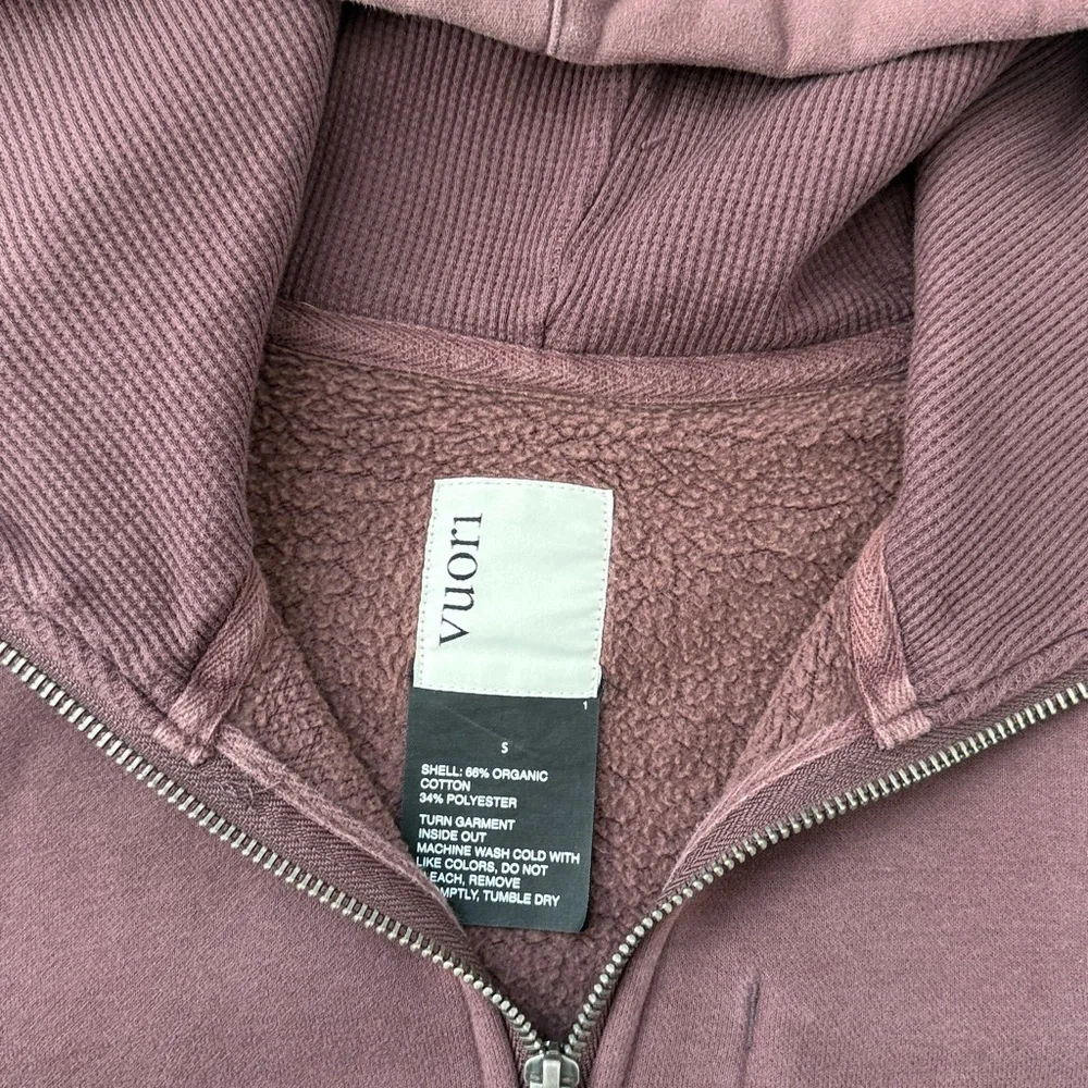Vuori Men’s Zip Hoodie in Dusty Plum - Picture 5 of 6